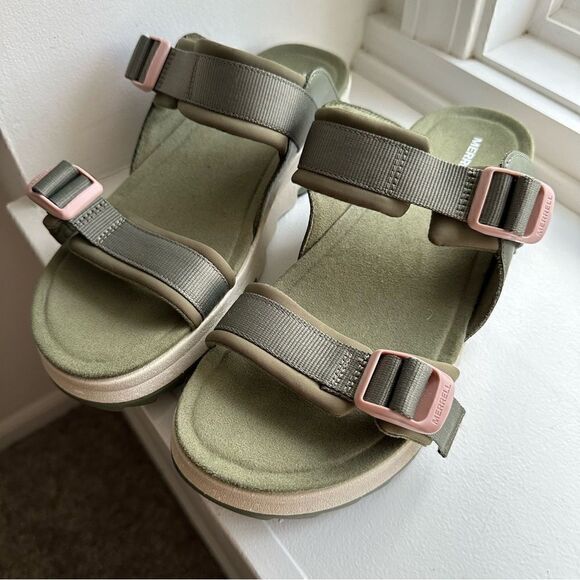 Merrell Alpine Cush Slide Women’s Wedge Sandal, Size 11 - Picture 1 of 12
